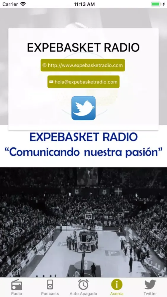 EXPEBASKET RADIO ON LINE应用截图