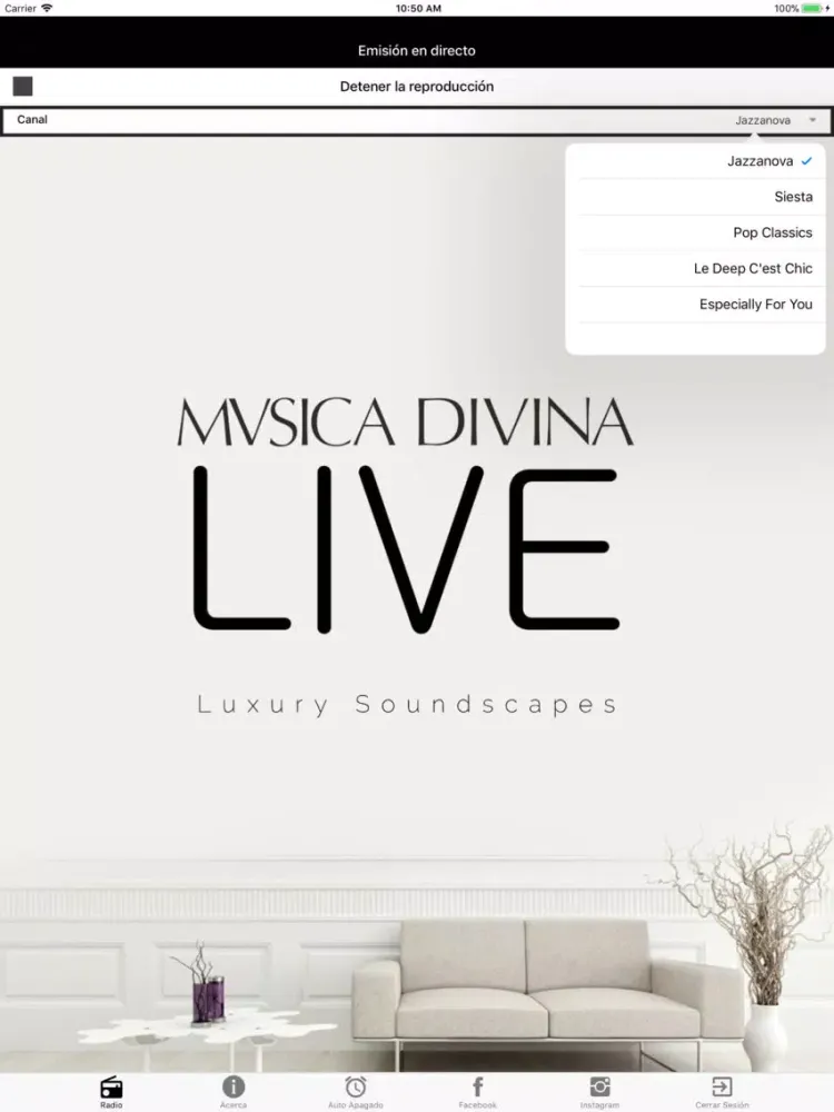 MÚSICA DIVINA LIVE iPad 應用截圖