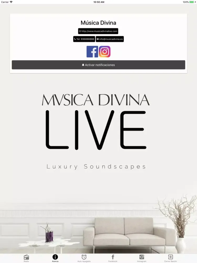 MÚSICA DIVINA LIVE iPad 應用截圖