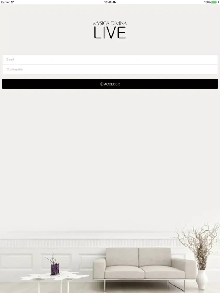MÚSICA DIVINA LIVE iPad 應用截圖