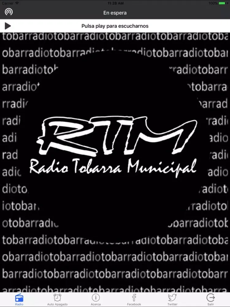 Tangkapan layar Radio Tobarra Municipal iPad 