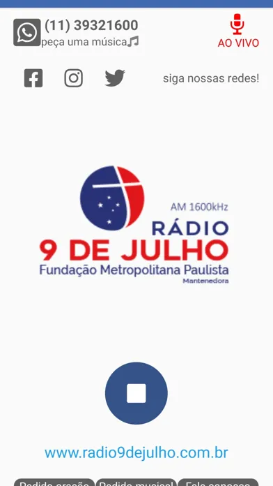 Radio 9 de Julho スクリーンショット