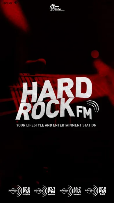 ภาพหน้าจอของ Hard Rock FM