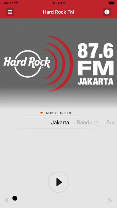 ภาพหน้าจอของ Hard Rock FM