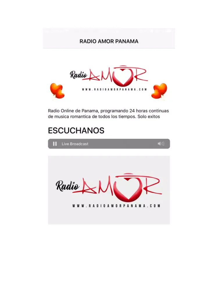 Captures d'écran de RADIO AMOR PANAMA iPad 