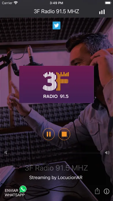 ภาพหน้าจอของ 3F Radio 91.5 MHZ