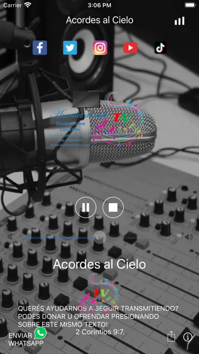 ภาพหน้าจอของ Acordes al Cielo TV