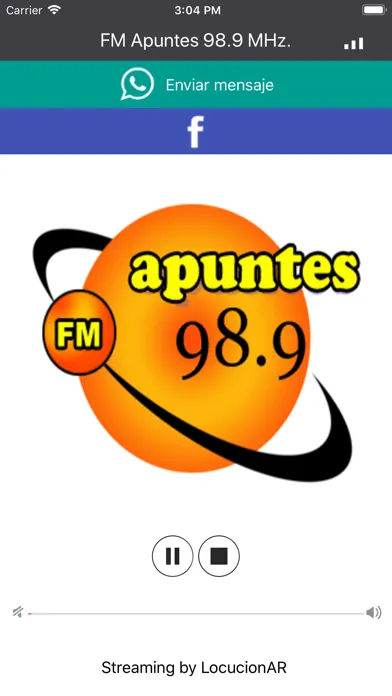 FM Apuntes 98.9 MHz. Screenshots