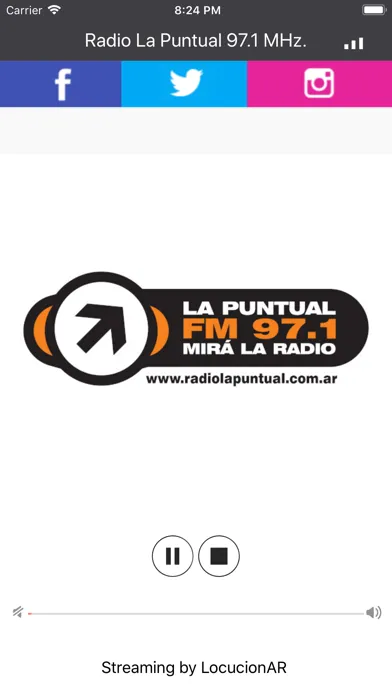 Zrzuty ekranu Radio La Puntual 97.1 MHz.