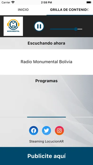 Скриншоты Radio Monumental Bolivia