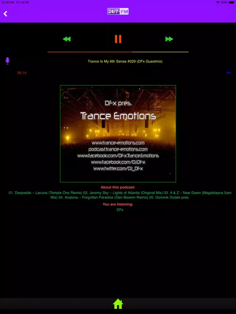 Capturas de tela do 24/7.FM - Global Radios iPad 