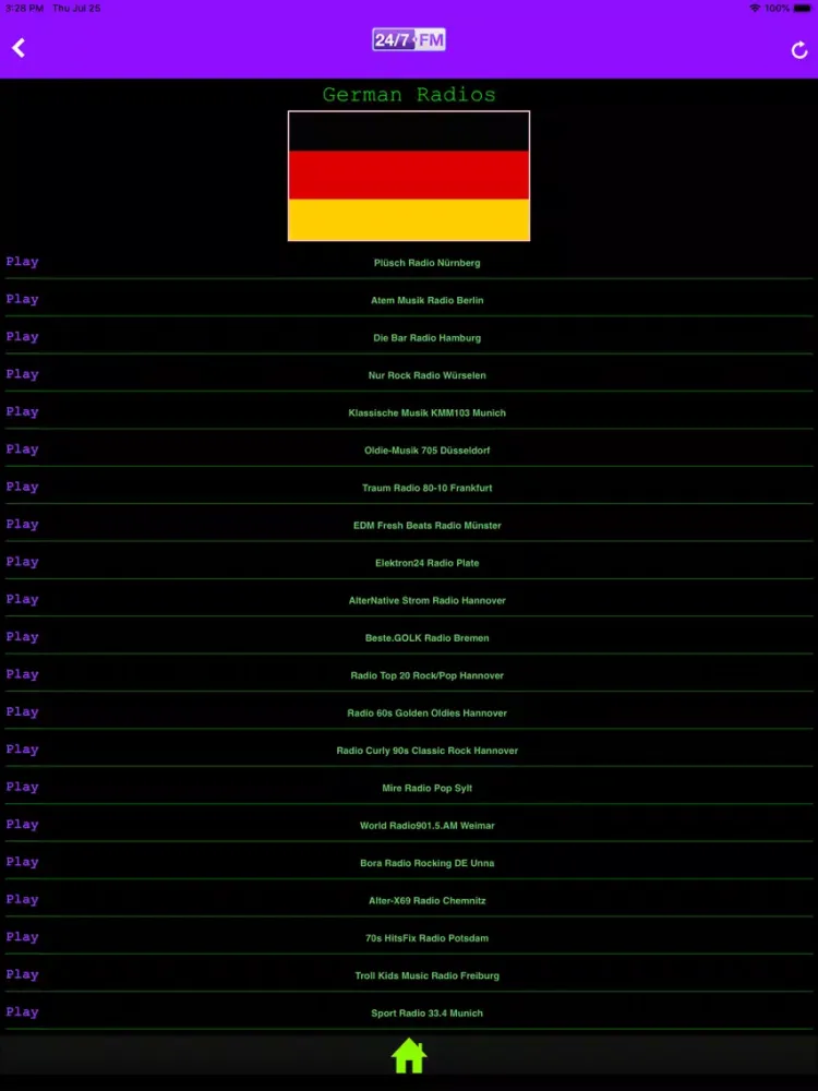 Capturas de tela do 24/7.FM - Global Radios iPad 