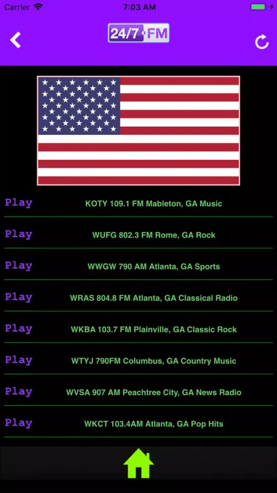 Capturas de tela do 24/7.FM - Global Radios