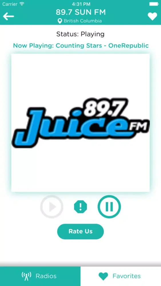 Canada Radios: Listen live canadian stations radio, news AM & FM online スクリーンショット