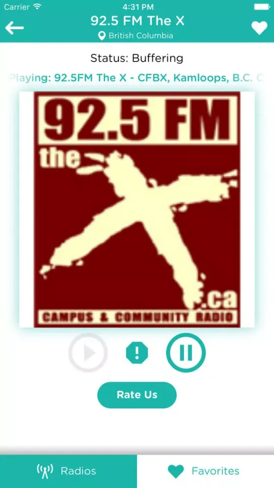 Canada Radios: Listen live canadian stations radio, news AM & FM online スクリーンショット