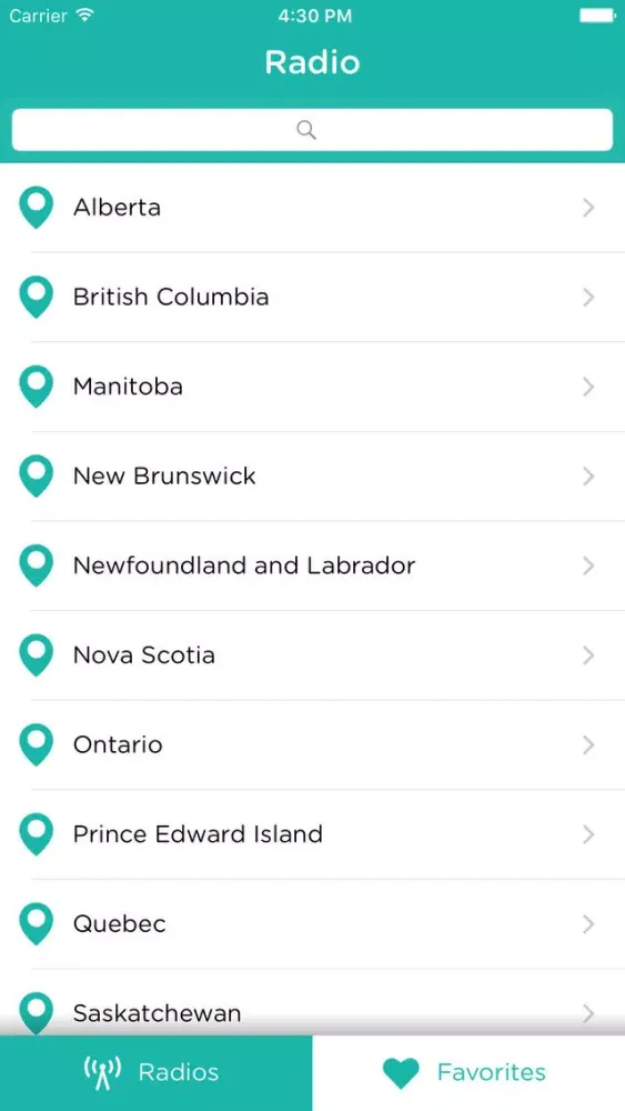 Canada Radios: Listen live canadian stations radio, news AM & FM online スクリーンショット