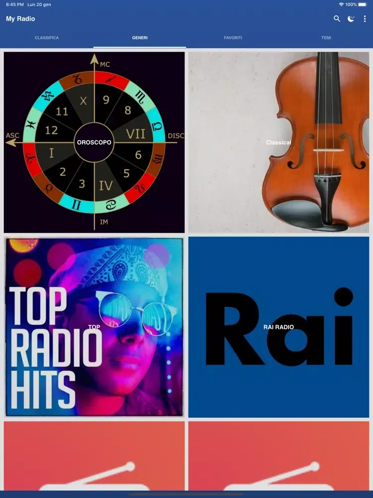 Ảnh chụp màn hình của My Radio - Radio Italia iPad 