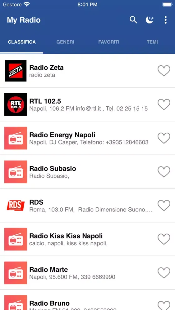 Ảnh chụp màn hình của My Radio - Radio Italia