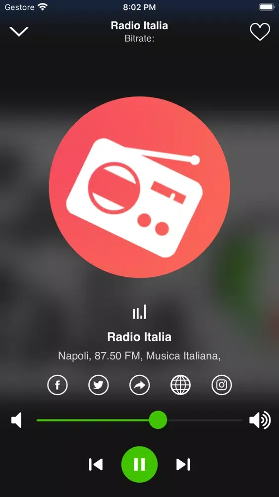 Ảnh chụp màn hình của My Radio - Radio Italia
