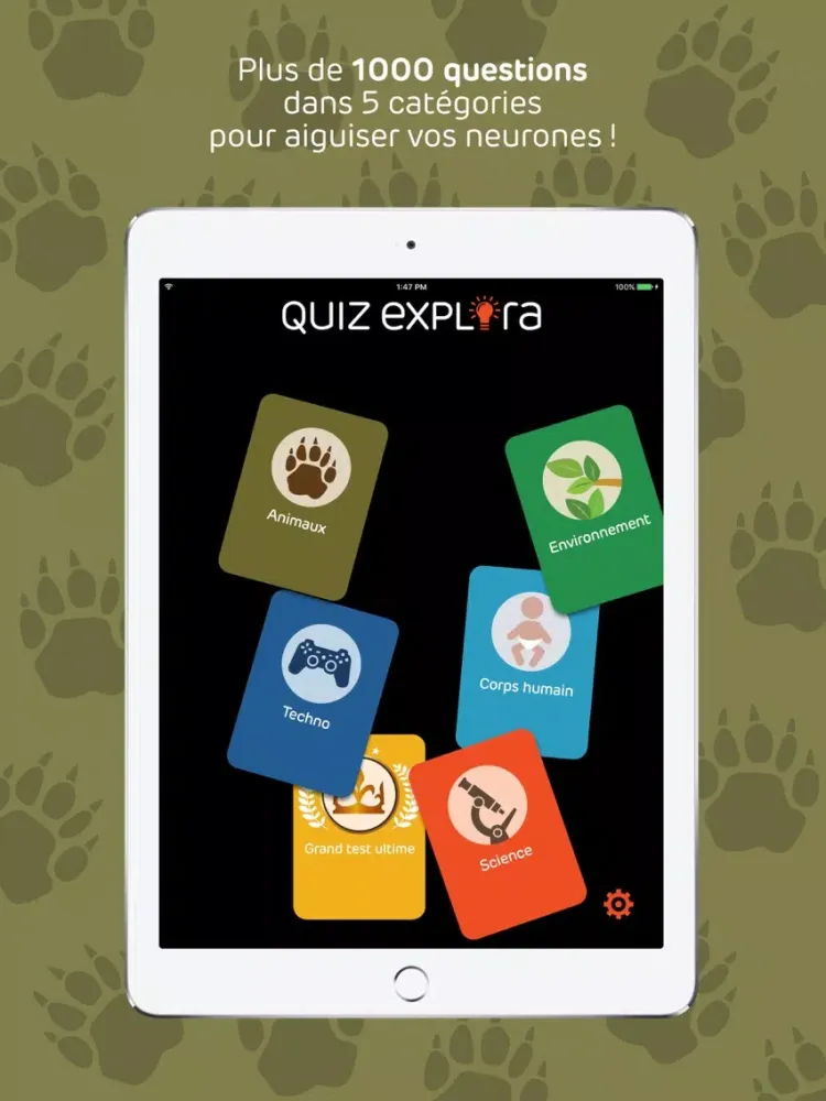 Zrzuty ekranu QUIZ EXPLORA iPad 
