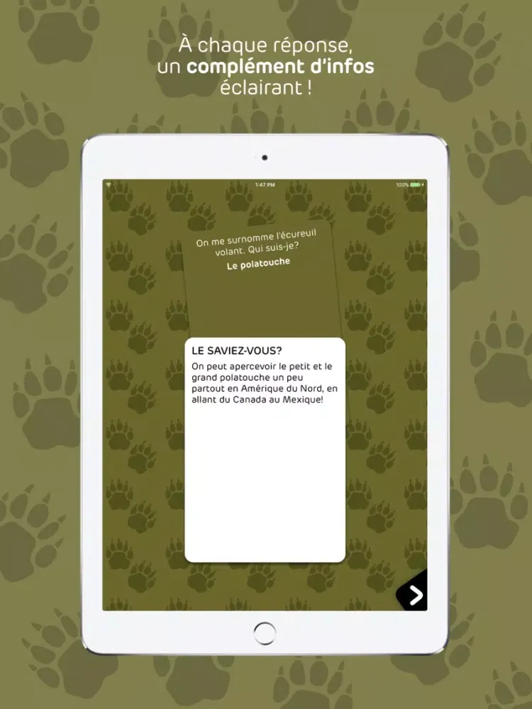 Zrzuty ekranu QUIZ EXPLORA iPad 