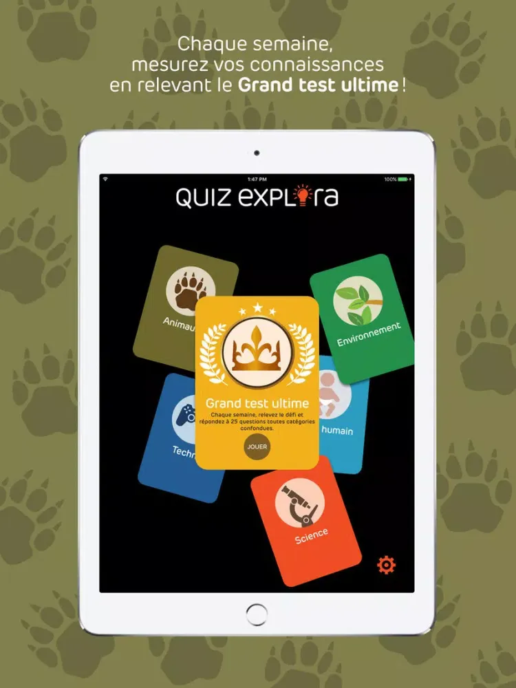 Zrzuty ekranu QUIZ EXPLORA iPad 