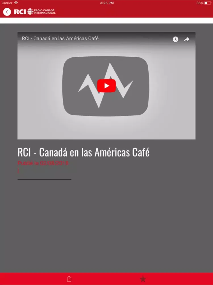 Radio Canadá Internacional iPad  স্ক্রিনশট