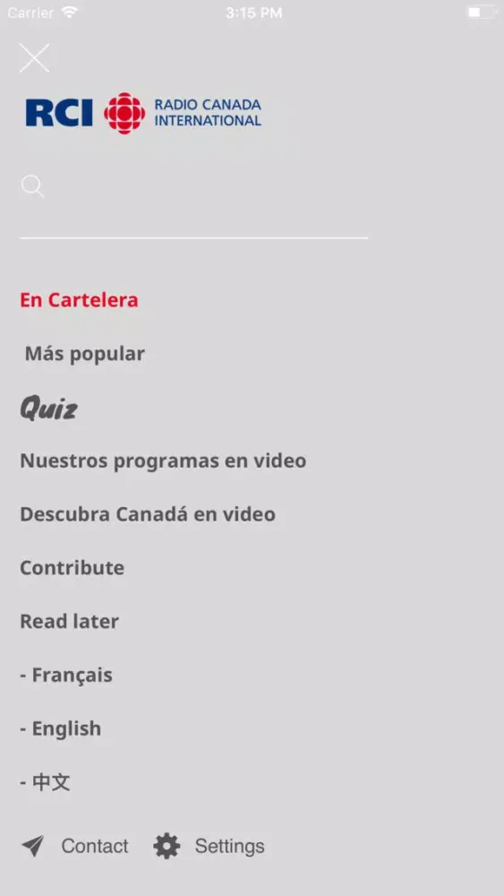 Radio Canadá Internacional স্ক্রিনশট
