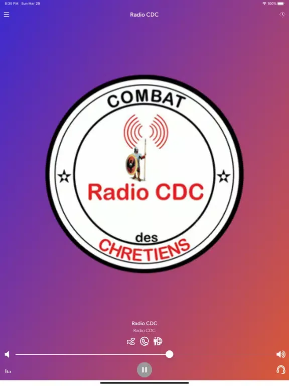 Radio CDC iPad  스크린샷