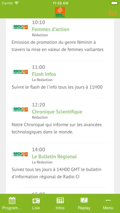 RADIO COTE D'IVOIRE স্ক্রিনশট