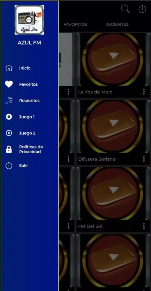 Capturas de pantalla de Azul