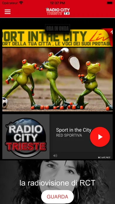 Tangkapan skrin Radio City Trieste TV