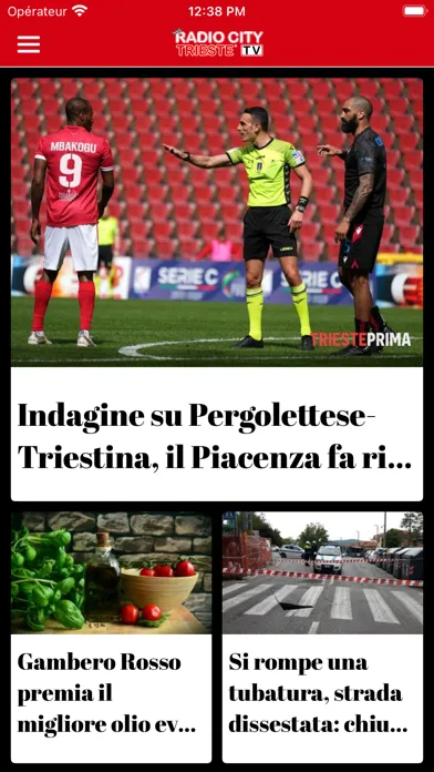 Tangkapan skrin Radio City Trieste TV