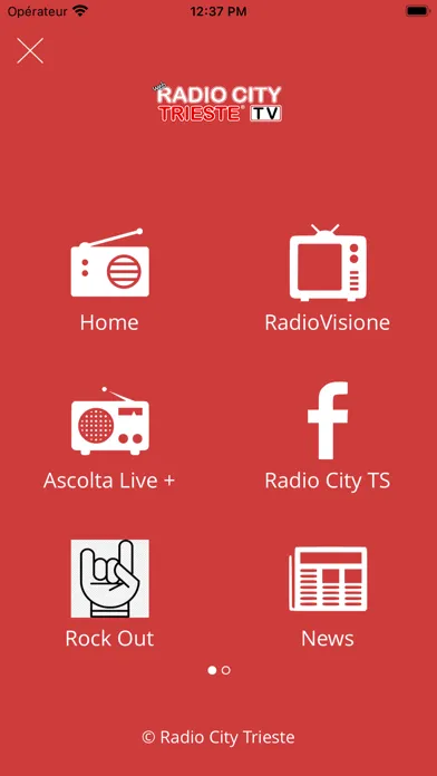 Tangkapan skrin Radio City Trieste TV