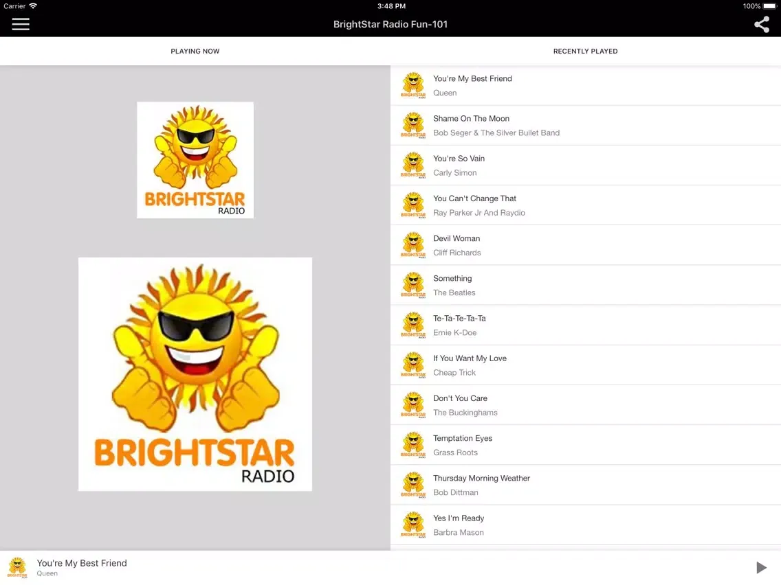 BrightStar Radio Fun-101 iPad  سکرین شاٹس