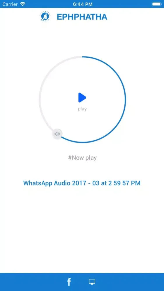 Tangkapan layar Ephphatha Radio Malayalam