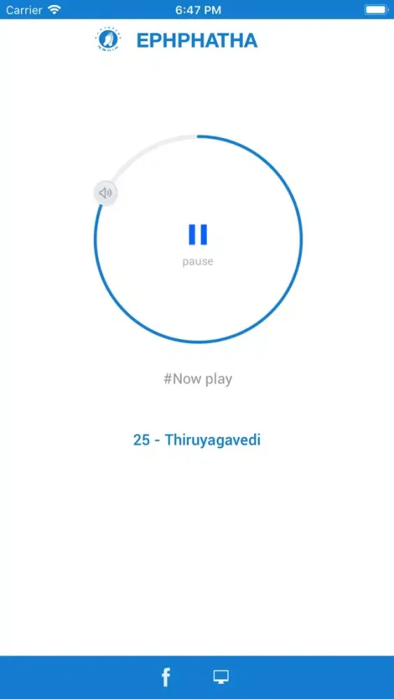 Tangkapan layar Ephphatha Radio Malayalam