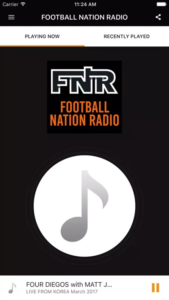 FOOTBALL NATION RADIO スクリーンショット