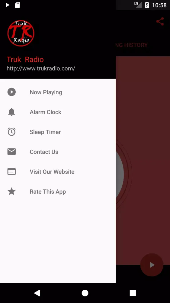 Screenshot di Truk Radio