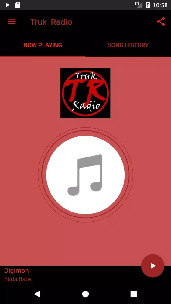 Screenshot di Truk Radio