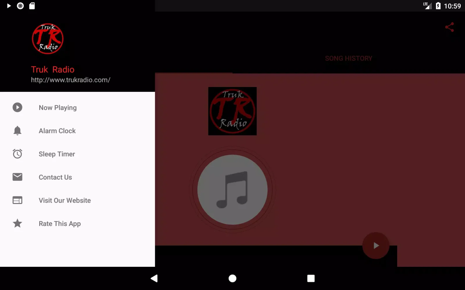 Screenshot di Truk Radio