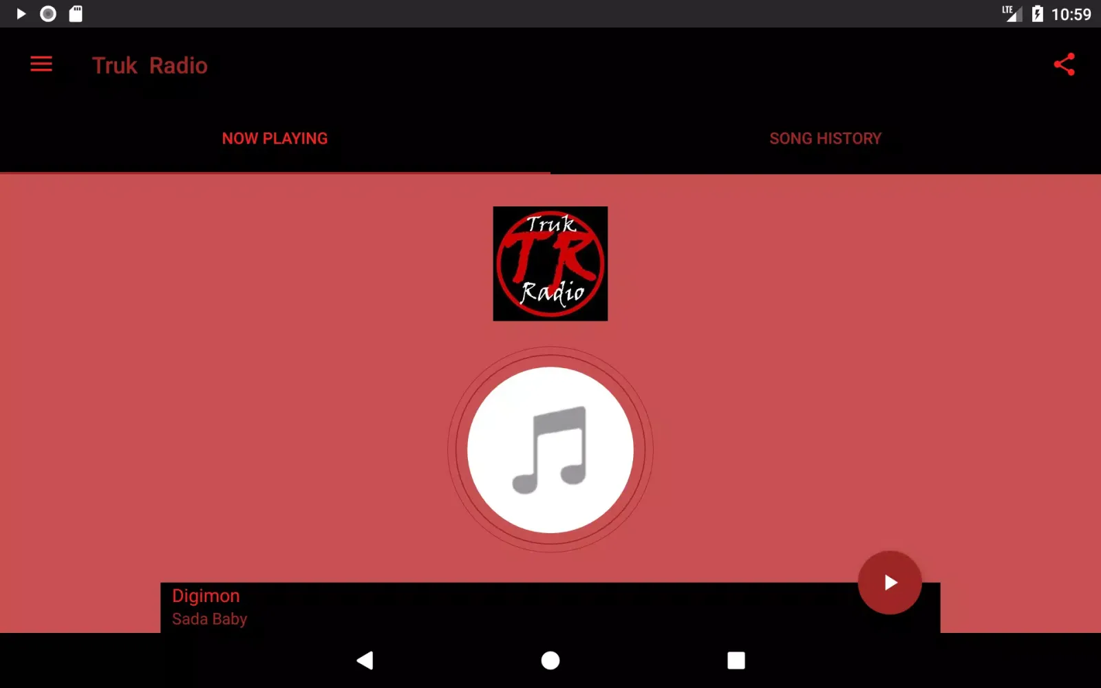Screenshot di Truk Radio