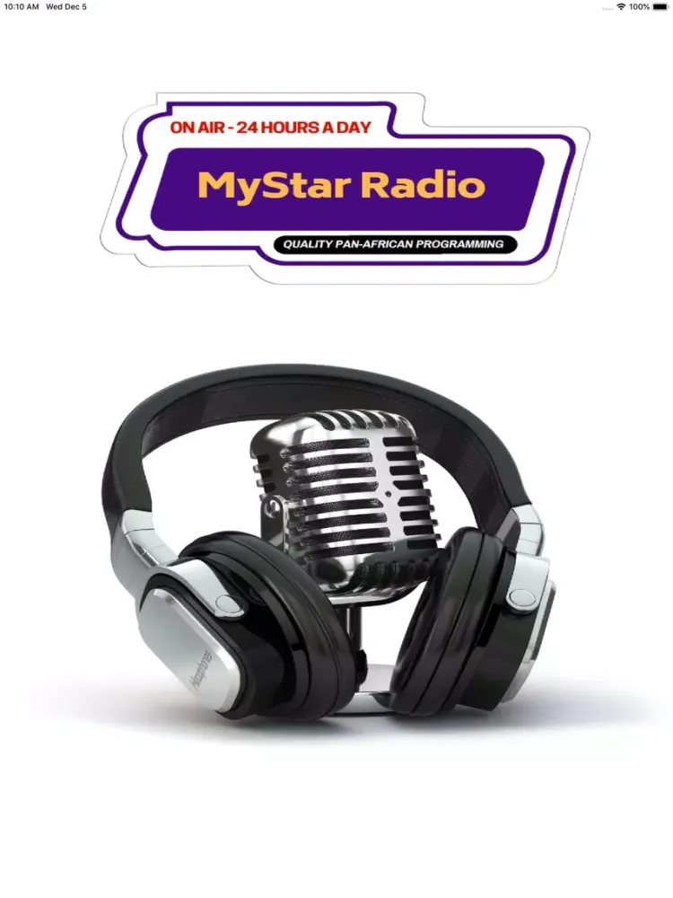 Ảnh chụp màn hình của MyStar Radio iPad 