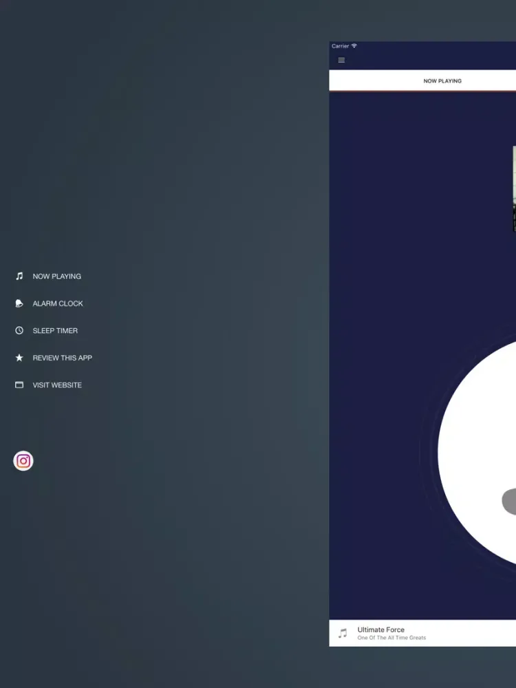Tangkapan layar Stoop Kid Radio iPad 