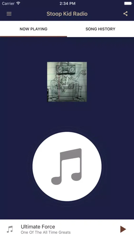 Tangkapan layar Stoop Kid Radio