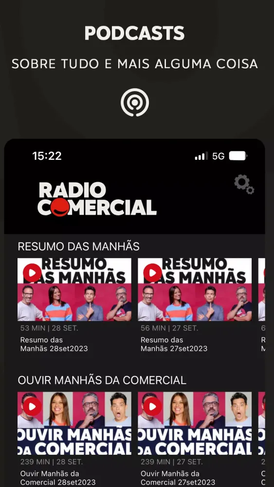 Captures d'écran de Radio Comercial