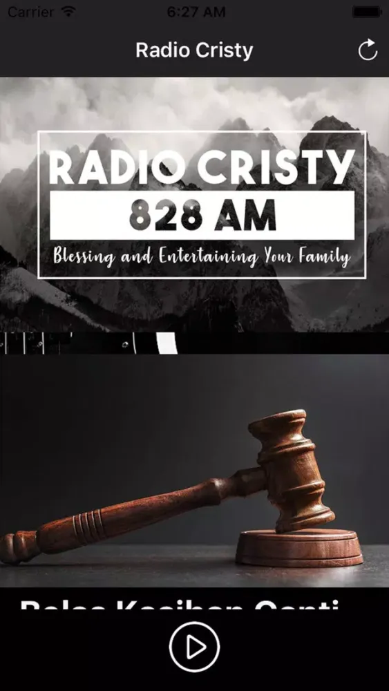 Ảnh chụp màn hình của Radio Cristy Makassar