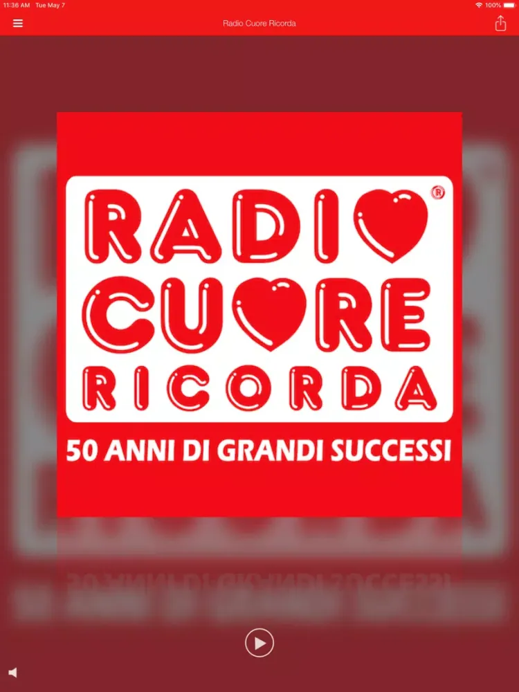 Radio Cuore Ricorda iPad 应用截图