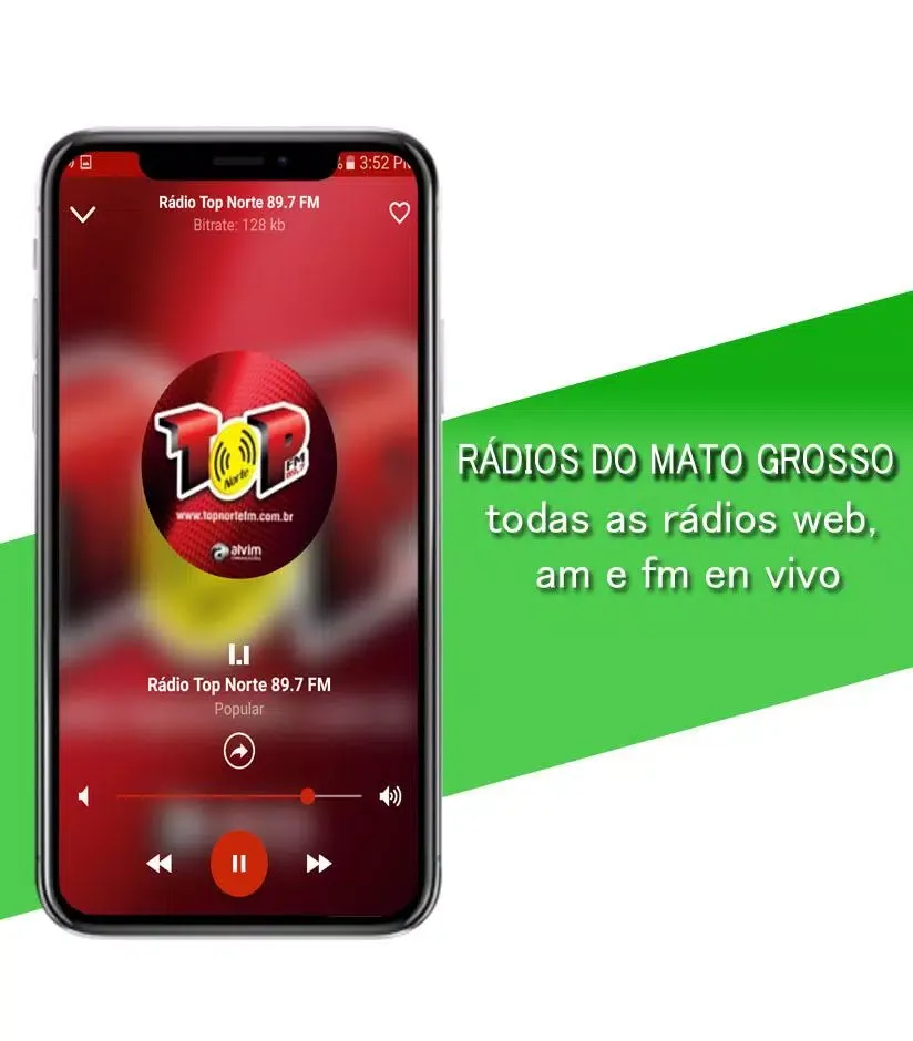 Capturas de tela do Mato Grosso Radios