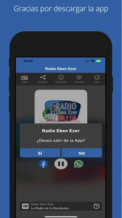 Capturas de pantalla de Radio Eben Ezer Guatemala